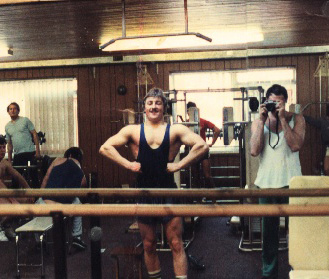 Jamie Manuel in the early days at Gateway to Health Gym 